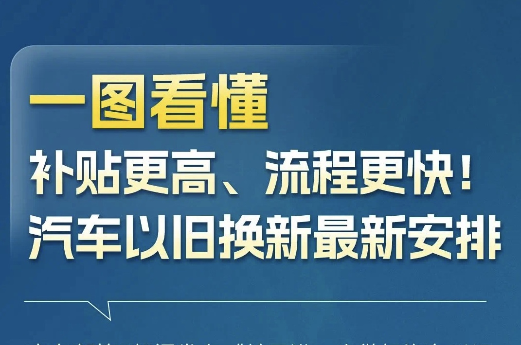 補貼更高！汽車以舊換新最新通知